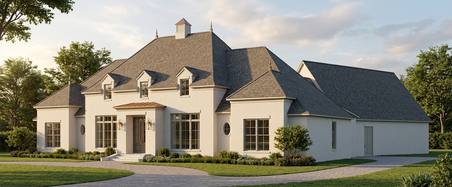 Photorealistic AI rendering of the elevation