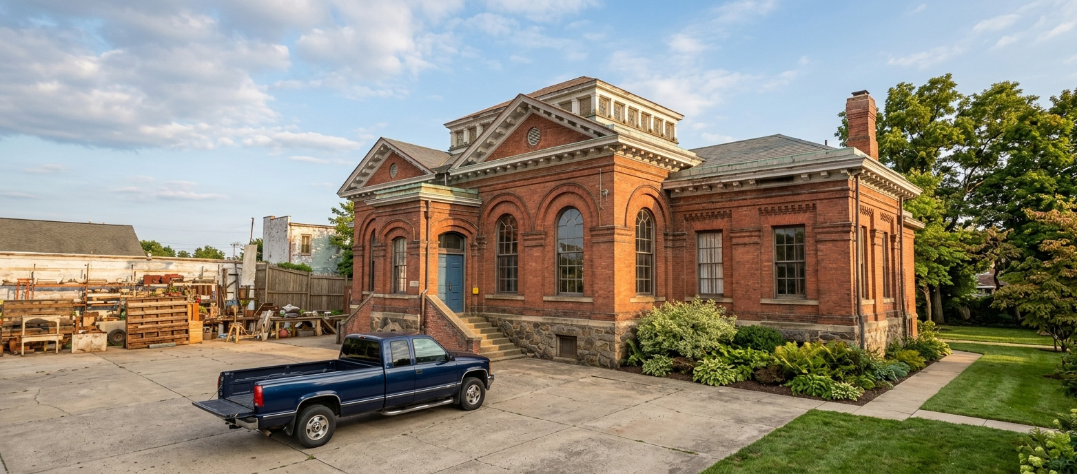 Photorealistic exterior rendering from 3D model